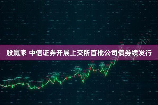 股赢家 中信证券开展上交所首批公司债券续发行